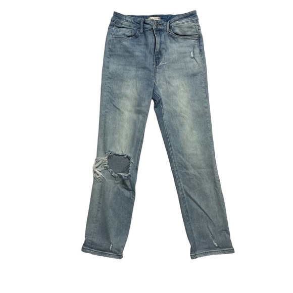 Altar’d State Vervet Denim Jeans Light Wash Distressed Stretch Women’s Size 29 - Picture 1 of 12